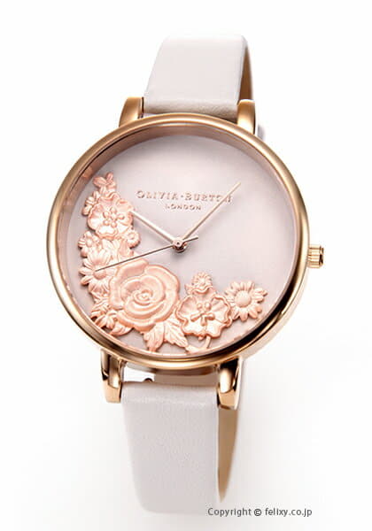 New]Olivia Burton Lady's clock OLIVIA BURTON watch BEGIN TO BLUSH BLUSH &  ROSE GOLD OB16FS85 - BE FORWARD Store