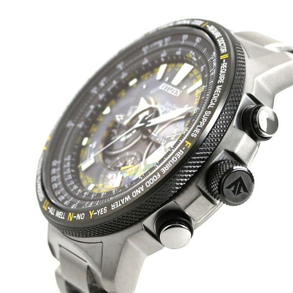New] CITIZEN pro master Eco Drive electric wave F990 titanium Men's Watch  CC7014-82E Citizen PROMASTER pilot - BE FORWARD Store