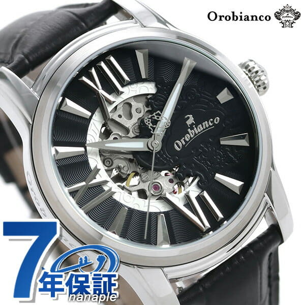 New] Self-winding watch watch mens OR0011-33 Orobianco Black