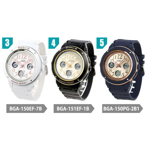 New Baby G Lady S Watch Floral Dial Floral Design Pink Gold Bga 150 Casio Baby G Be Forward Store