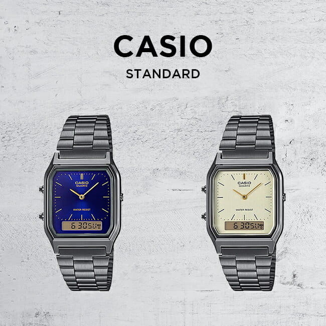 casio gold silver