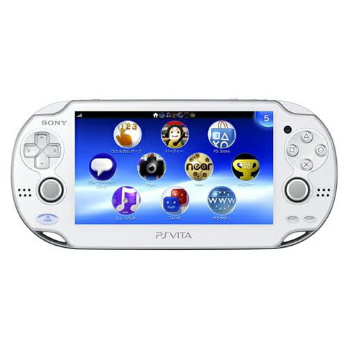 Used]Sony PSVita PlayStation Vita Wi-Fi Crystal White PCH