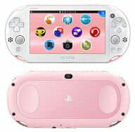 [Used]PSVITA hardware PlayStation Vita 　 Wi-Fi model light pink white  [PCH-2000]