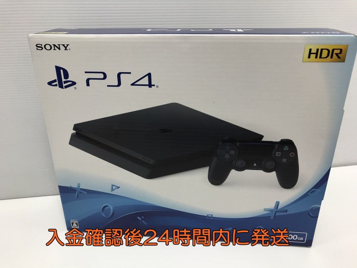 Used]undeveloped seal article game console PS4 CUH-2200A 500GB jet 