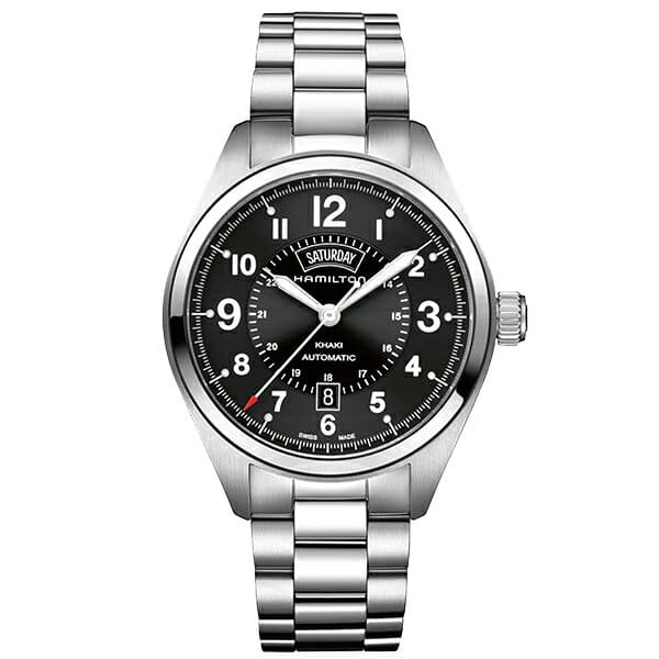 New Hamilton Khaki Field Day Date Men s Watch Metal Udetokei Belt BE FORWARD Store