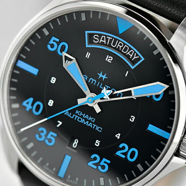 New] Hamilton Khaki Pilot Day Date Air Zermatt khaki automatic air Zermatt  Men's leather Men's Watch - BE FORWARD Store