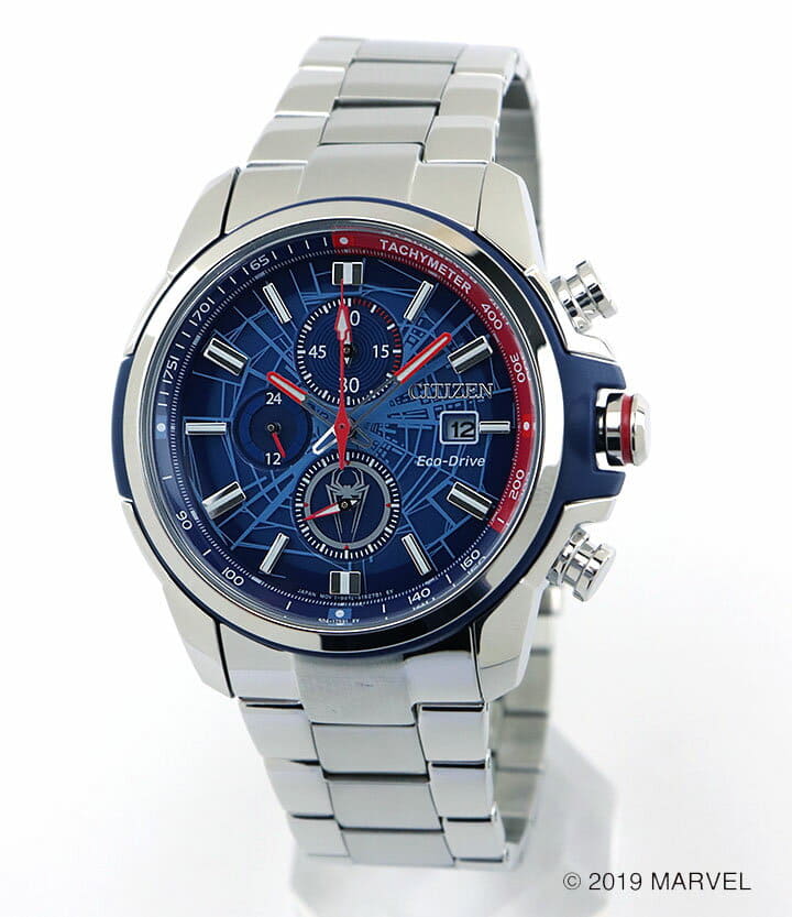 New]Citizen Eco-Drive Marvel Spider-Man Men's Watch Metal CA0429