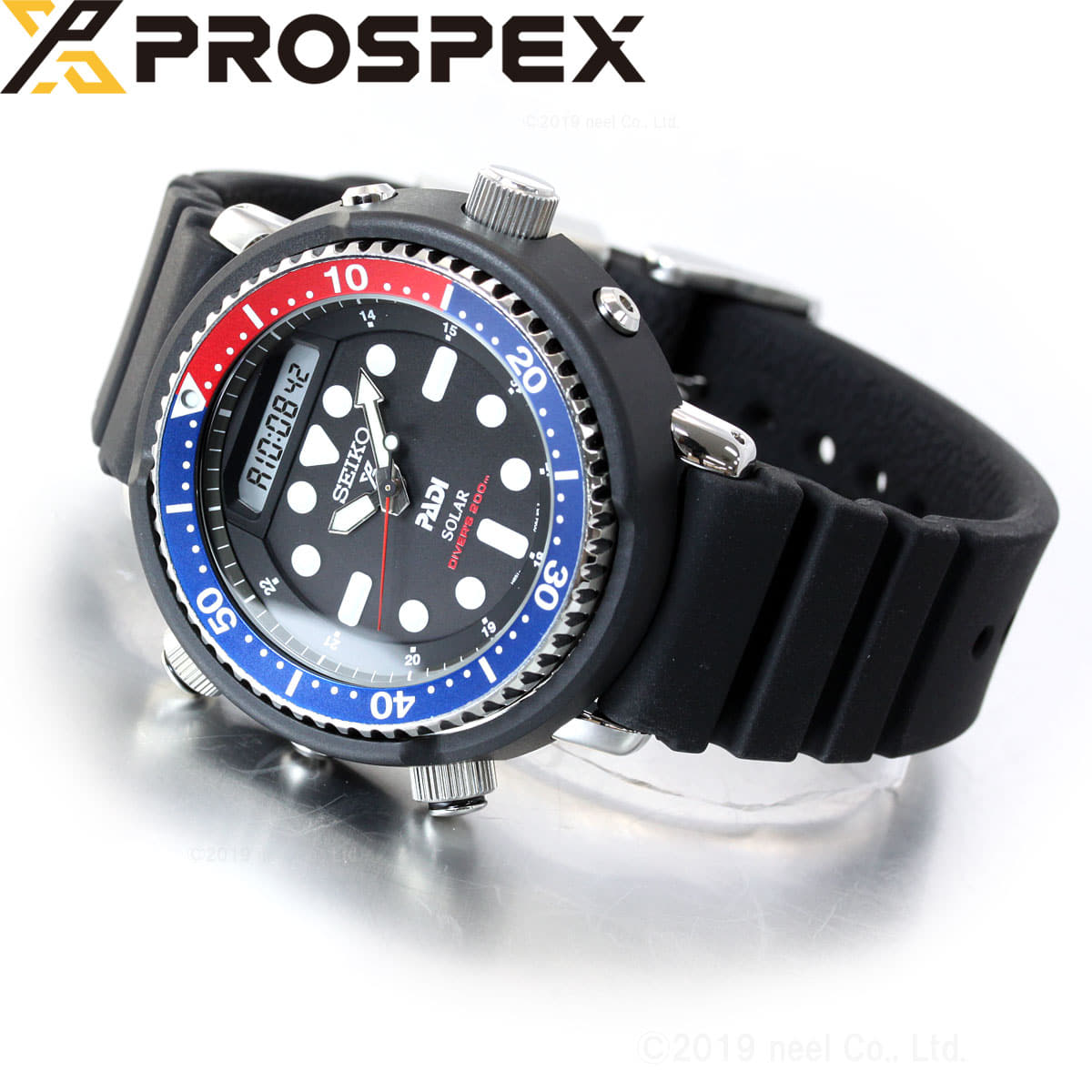 New] SEIKO PROSPEX diver scuba solar PADI Arnold Earnie