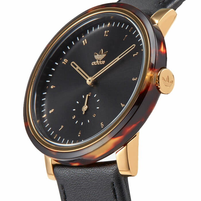 adidas district leather strap watch