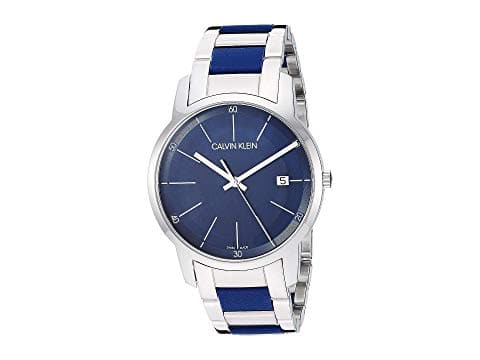 New NeaYearSALE1 1 1 5 Calvin Klein CALVIN KLEIN city CITY K2G2G1VN STAINLESS STEEL BLUE watch mens watch BE FORWARD Store
