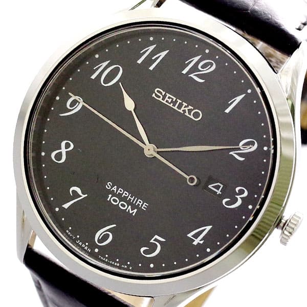 New]Seiko Men's Quartz Watch Black SGEH77P1 - BE FORWARD Store
