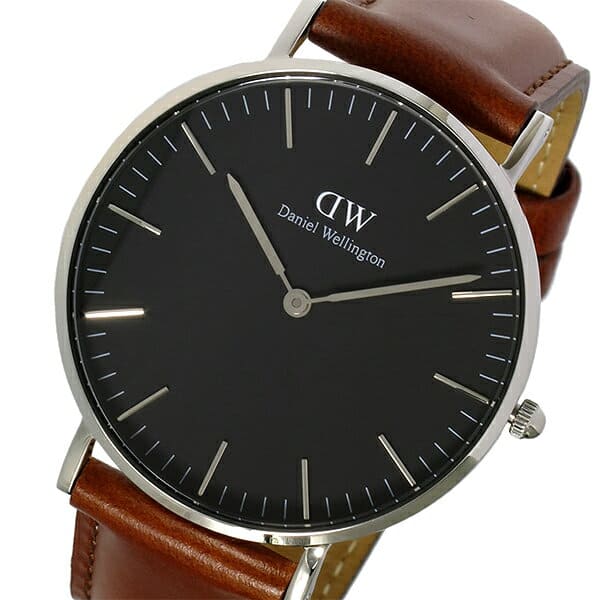 New]Daniel Wellington Classic Unisex Watch 36mm Black St Mawes/Silver DW00100142 BE FORWARD Store