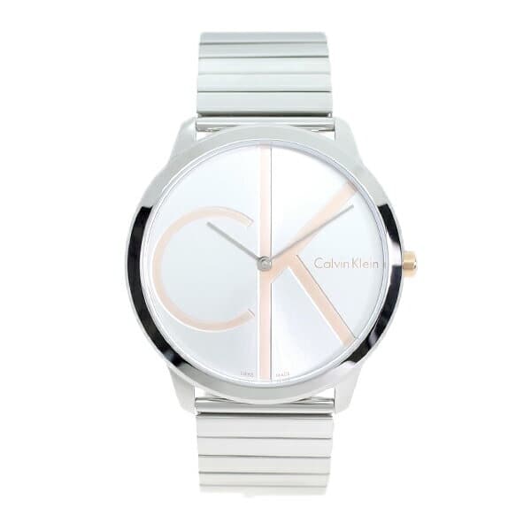 New]Calvin Klein Men's Quartz Watch Silver K3M21BZ6 - BE FORWARD Store