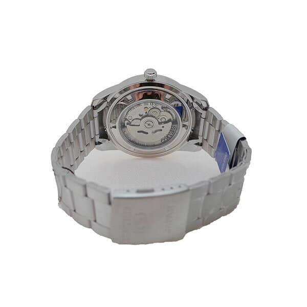 New Seiko 5 Men s Automatic Winding Watch Silver Black SNKN13J1 BE FORWARD Store
