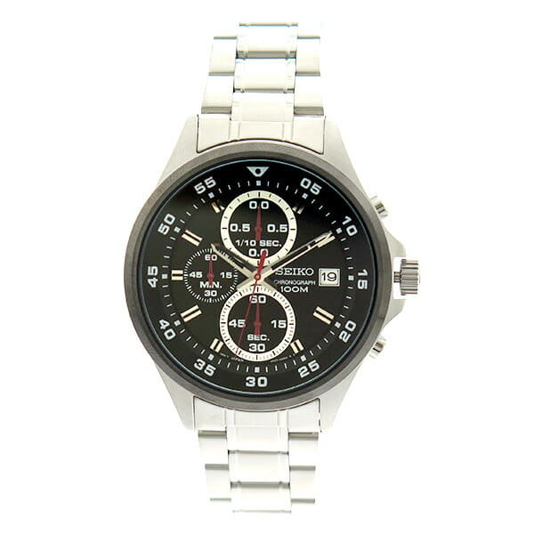 New]Seiko Men's Quartz Watch Black/Silver RK-SKS633P1 - BE FORWARD Store