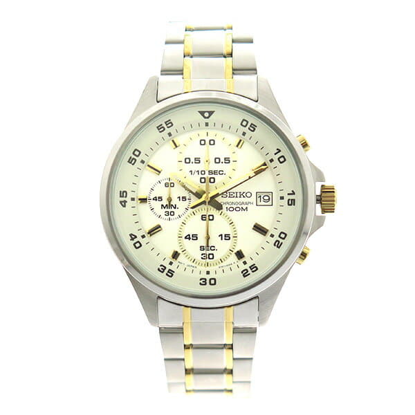 New]Seiko Men's Quartz Watch White/Silver SKS629P1 - BE FORWARD Store