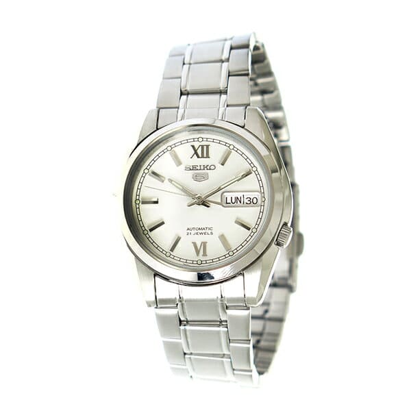 New]Seiko 5 Men's Automatic Watch Silver SNKL51K1 - BE FORWARD Store