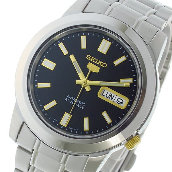 New]Seiko 5 Men's Self-winding Watch Black SNKK17K1 - BE FORWARD Store