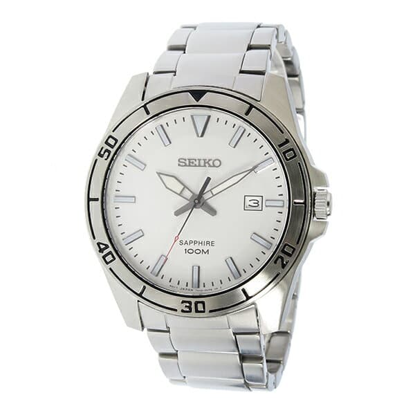 New]Seiko Men's Quartz Watch Silver SGEH59P1 - BE FORWARD Store