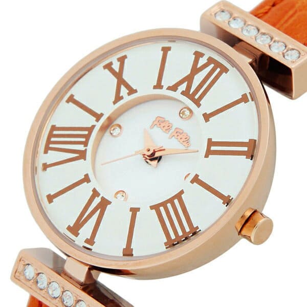 New]FOLLI FOLLIE Mini Dynasty Ladies Quartz Watch Orange