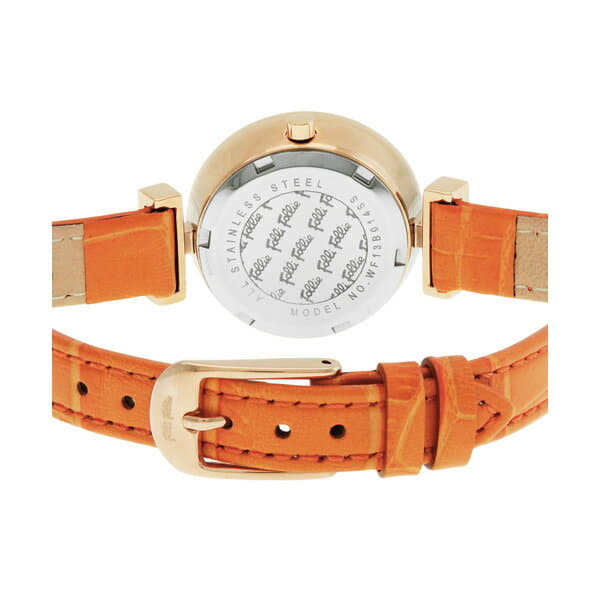 New]FOLLI FOLLIE Mini Dynasty Ladies Quartz Watch Orange