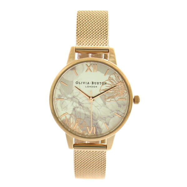 New Olivia Burton Ladies Quartz Watch Pink Gold OB16VM11 BE FORWARD Store