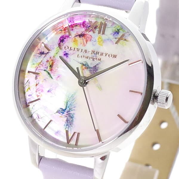 New Olivia Burton Ladies Quartz Watch Aurora Purple OB16PP50 BE FORWARD Store
