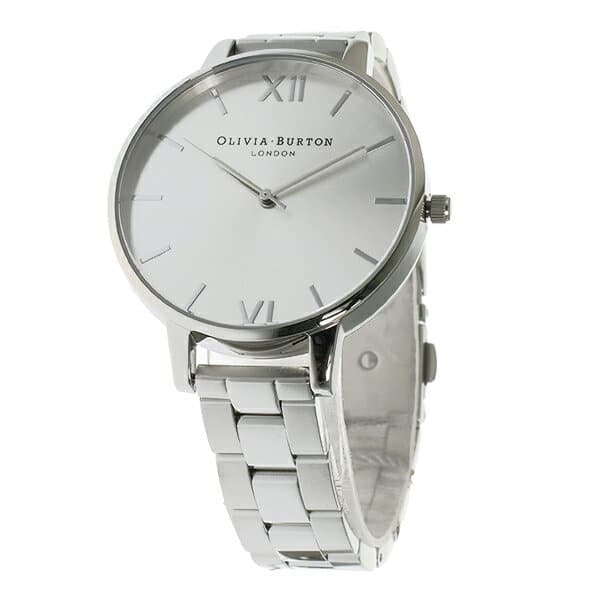 New Olivia Burton Ladies Quartz Watch Silver OB15BL22 BE FORWARD Store