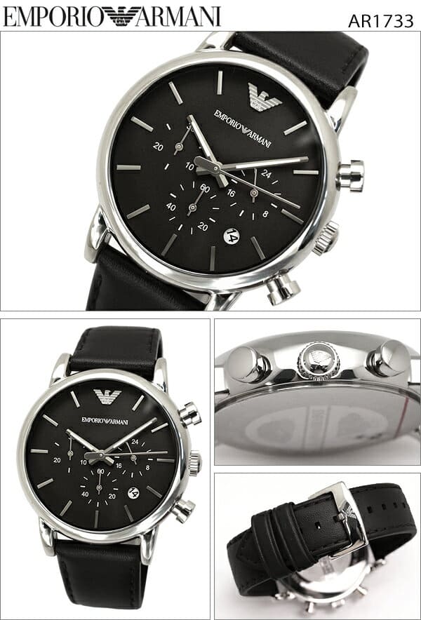 mens emporio armani chronograph watch ar1733