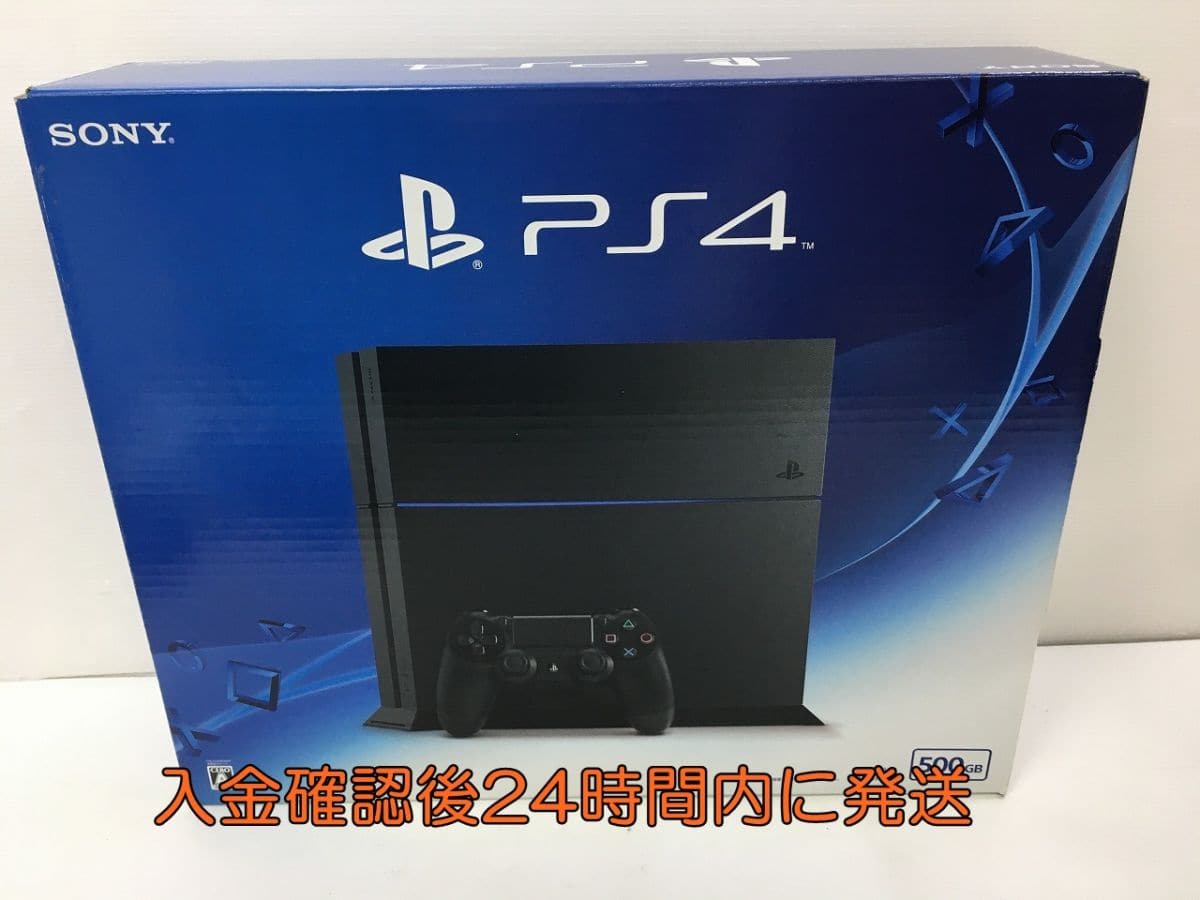 Used]PS4 CUH-1200A 500GB jet Black operation check initialization 