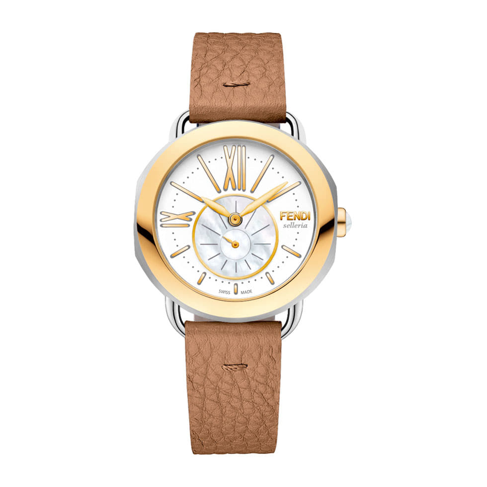 New Ladies FENDI Selleria F8121345H0 strap watch Waterproof BE FORWARD Store