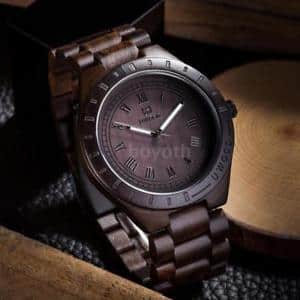 New]Vintage uwood 1001 legno di sandalo rosso vintage uomo orologio da polso  in legno q5e4 - BE FORWARD Store