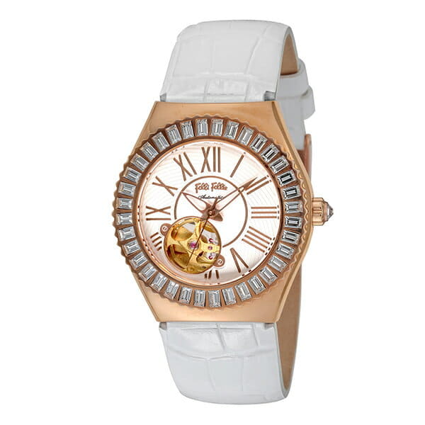 New Folli Follie Ladies Automatic Watch White WF9B012SPI WH BE FORWARD Store