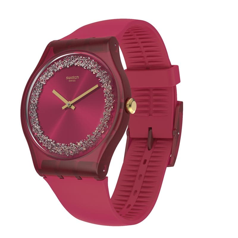 New]SWATCH Originals Watch RUBY RINGS New Gent Plastic Belt Silicone Case  SUOP111 - BE FORWARD Store