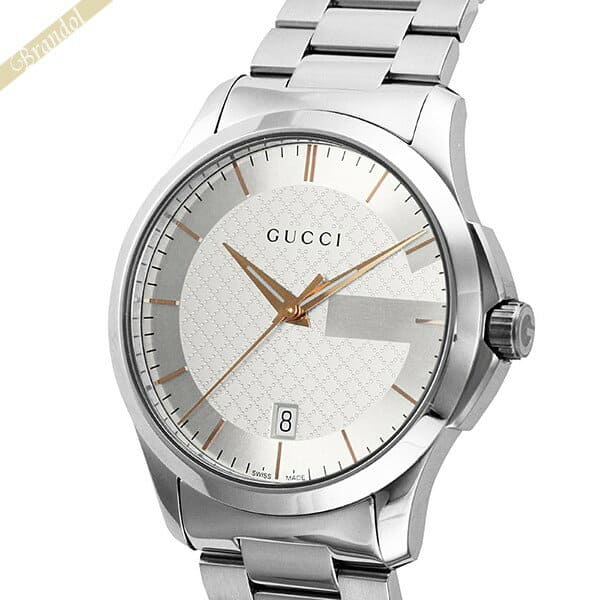 New]Gucci Men's G-Timeless Watch 38mm Silver/Gold YA126442 - BE FORWARD  Store