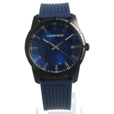 New CALVIN KLEIN K8R114VN Evidence evidence Men s Watch rubber belt blue CK BE FORWARD Store
