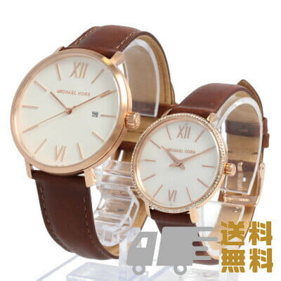 [New] MICHAEL KORS Michael Kors MK2830 watch Unisex pair leather - BE ...