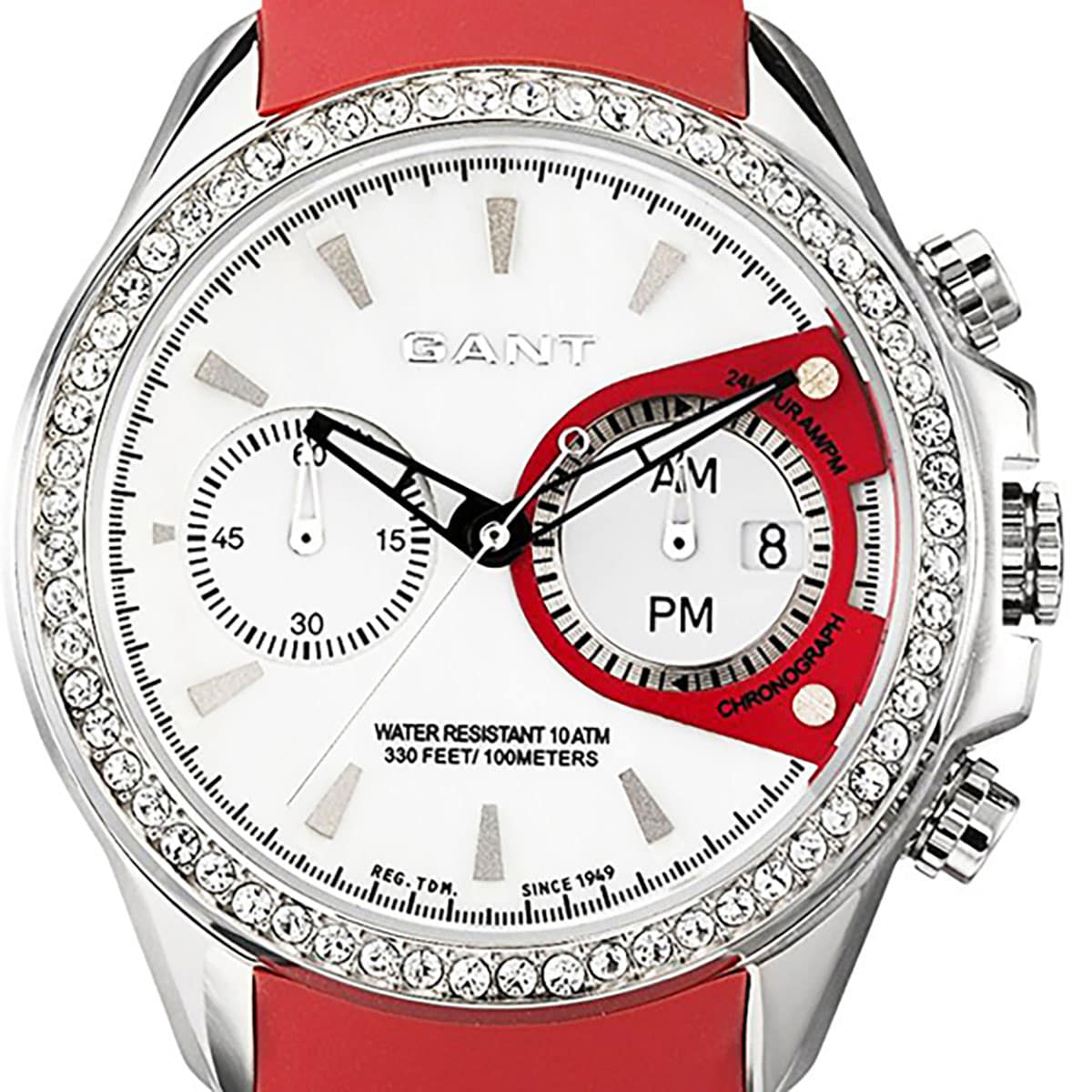 New]remainder one point GANT Gantt battery type quartz watch [W10656] white  (white) - BE FORWARD Store