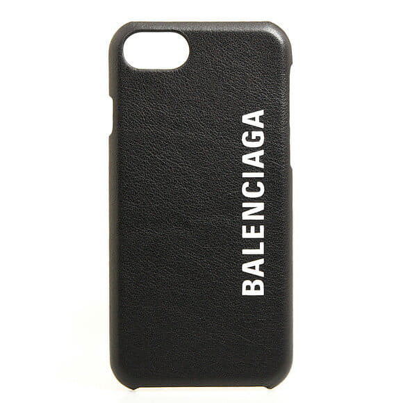 New]barenshiaga BALENCIAGA cover ( 8 correspondence) Black CASH IPHONE 8  CASE 585980 0K1X0 1000 BLACK - BE FORWARD Store