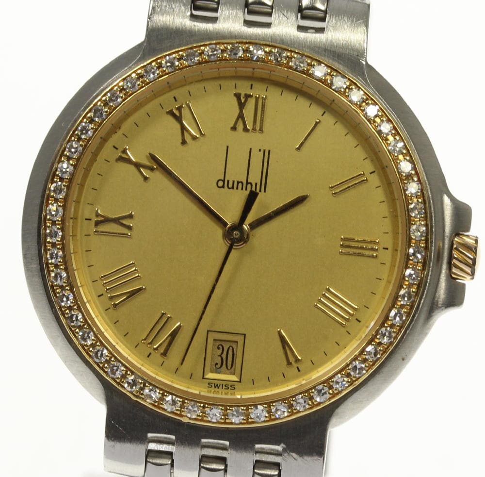 New]Dunhill Dunhill elite diamond bezel quartz Boys - BE FORWARD Store