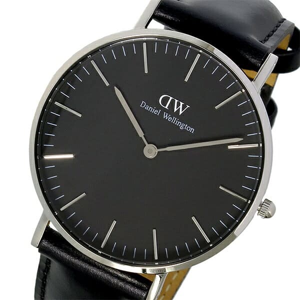 New]Daniel Wellington Classic Black Sheffield Silver 36mm unisex watch  clock DW00100145 - BE FORWARD Store