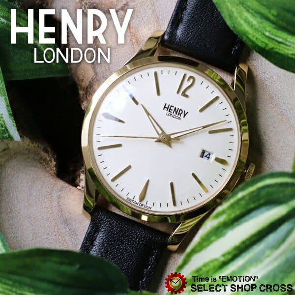 New Henry London HENRY LONDON Westminster 39mm mens Lady s unisex watch HL39 S 0010 ivory Black BE FORWARD Store