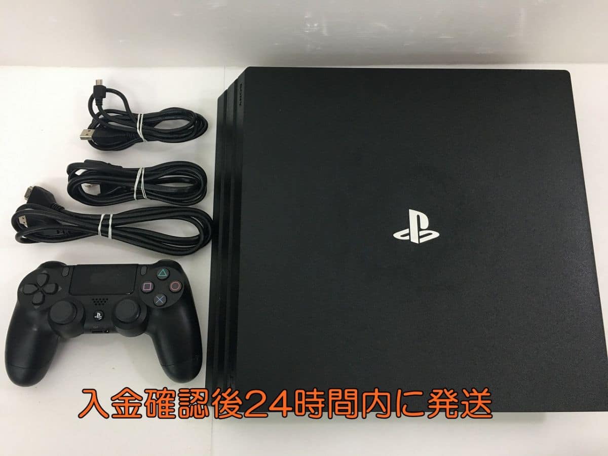 Used]Box no PS4 Pro CUH-7200B Black Ver.6.72 operation check initialization  finished ※heddoseddo missing part 1A0534-004hh/F4 - BE FORWARD Store