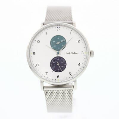 2M1-3「1円～ Paul smith 0530-H00907 ゴールド クロノグラフ メンズ 