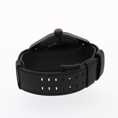 New HAMILTON Hamilton H69809730 Khaki Field Mechanical khaki field machine watch rolling by hand oar Black mens leather belt