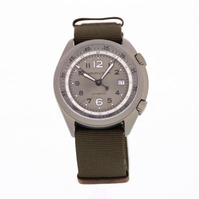 New]HAMILTON Hamilton H80405865 watch khaki pilot pioneer aluminum 