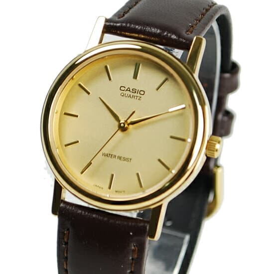 New]Casio Watch Analog Men's Gold/Brown MTP-1095Q-9A - BE FORWARD Store
