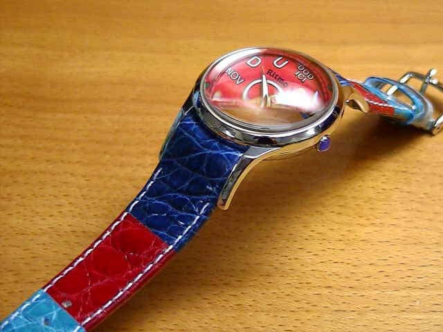 New] Ritmo Latino watch FINO multicolored belt Lady's red