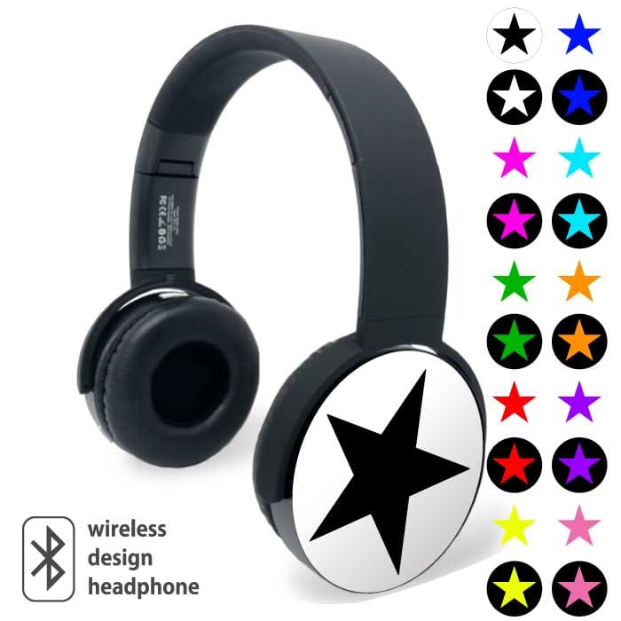 New]Bluetooth wireless earphone headphones headphones Bluetooth gaming  headset design print 2018 gadget star star simple - BE FORWARD Store