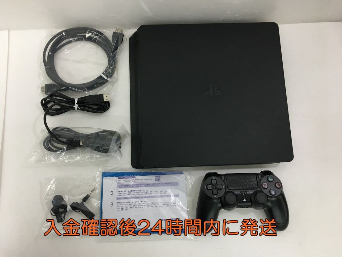 Used]PS4 CUH-2000A 500GB jet Black Ver.3.55 operation check 